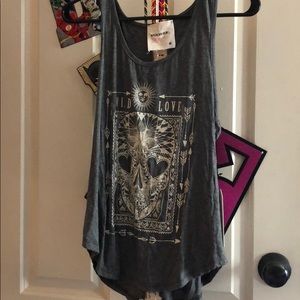 Tank top with lace back